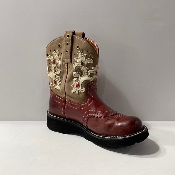 Ariat Shoes - Ariat Women's Fatbaby Gem Jeweled Cowboy Western Pull On Leather Boots Size 8.5